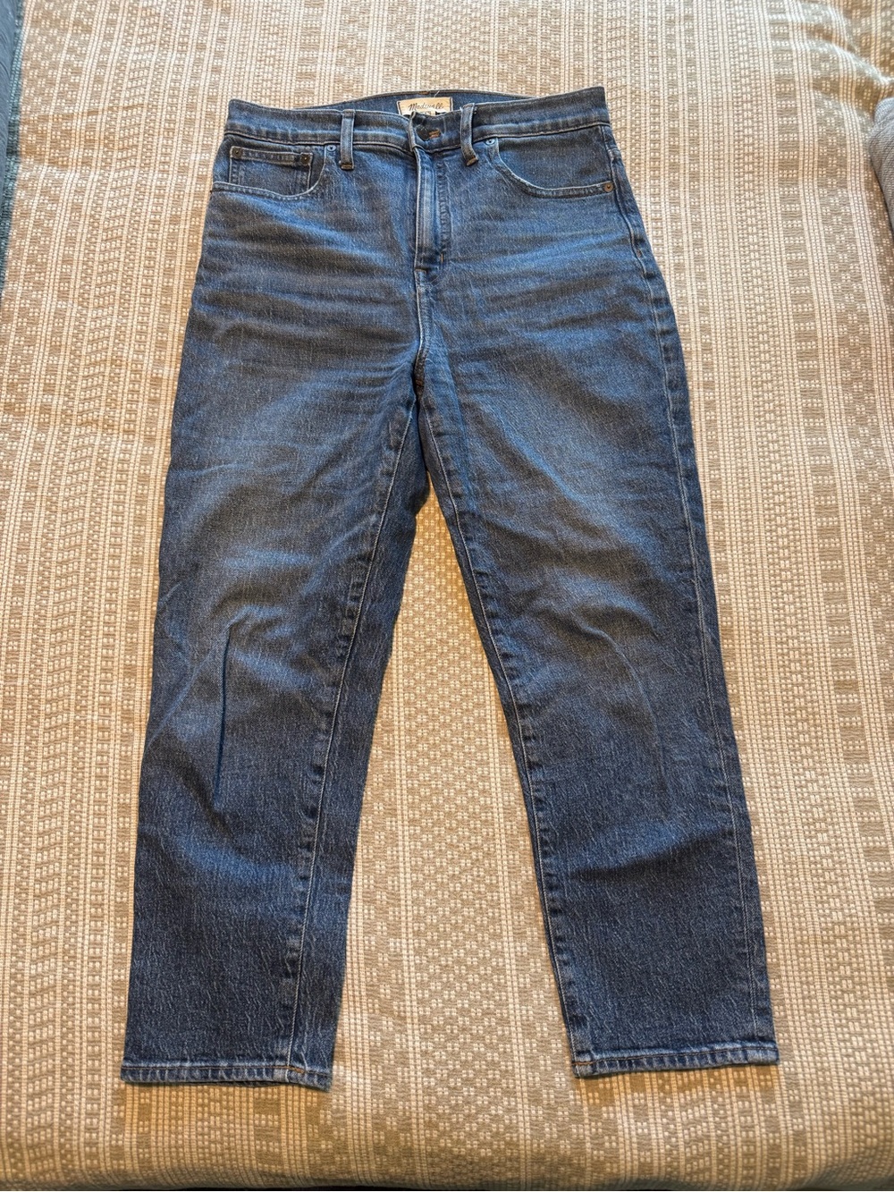 Madewell Medium Wash Blue High-Rise Ankle Length Jeans - Size 29 - Straight
